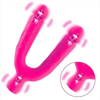 Ρεαλιστικό Διπλό Δονητικό Dildo – Ροζ