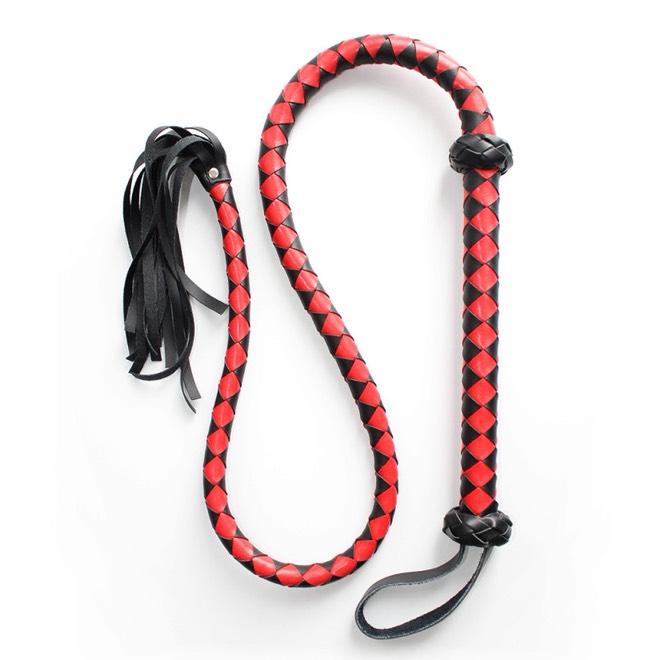 Δερμάτινο Κόκκινο Μαστίγιο - BDSM
