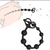 SMD Decimorum Anal Silicone Chain with 10 Beads Πρωκτικές Μπίλιες Black