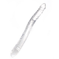 Ρεαλιστικό Διπλό Dildo - Διαφανές 33.5 CM