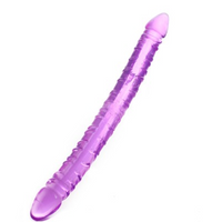 Ρεαλιστικό Διπλό Dildo - Μωβ 33.5 CM