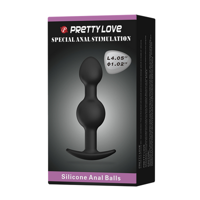 Pretty Love Special Anal Stimulation Πρωκτικές Μπίλιες Μαύρες 10.3cm