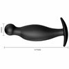 Pretty Love Silicone Butt Plug Πρωκτική Σφήνα Black 11.7cm